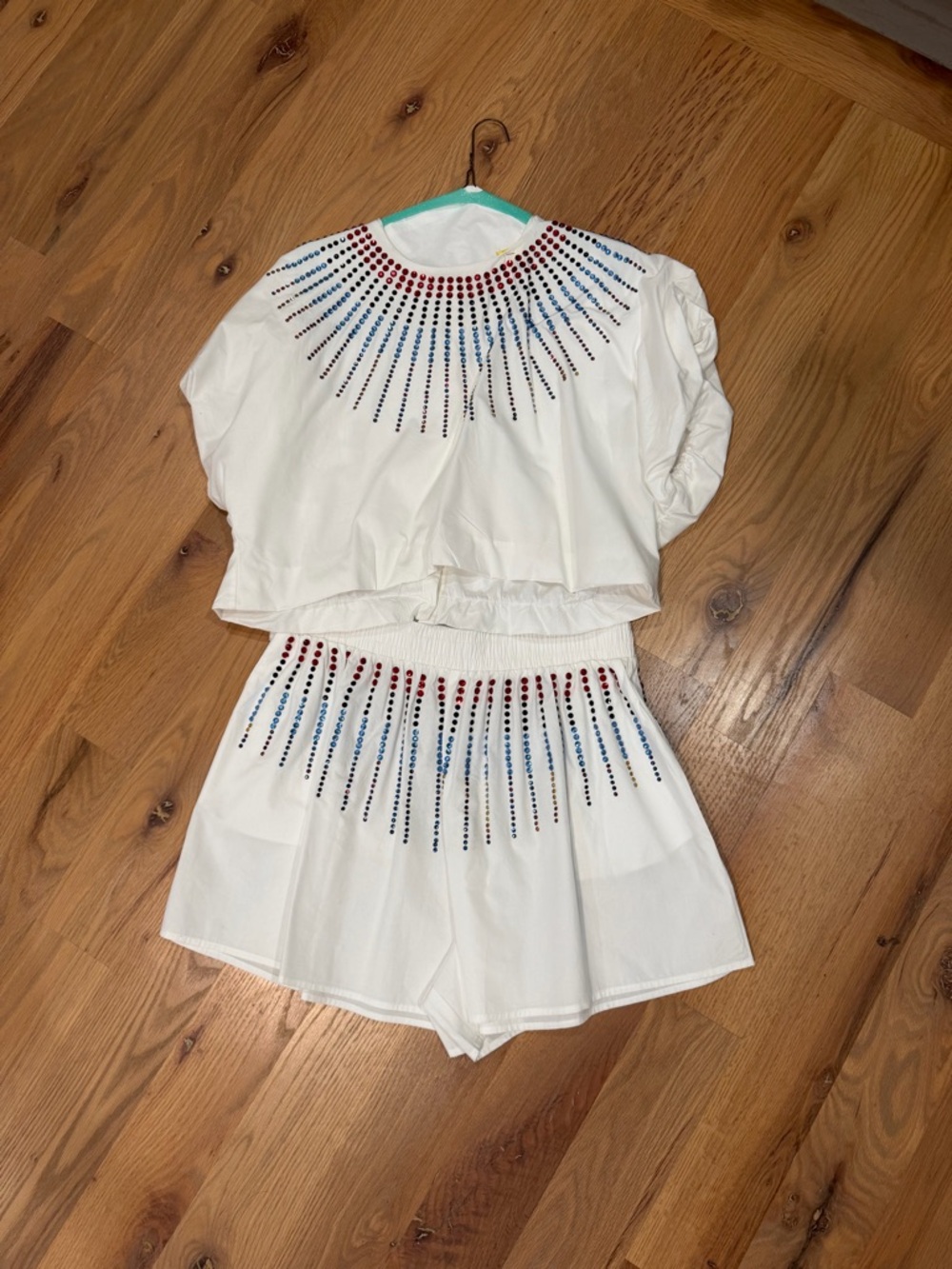 Queen of Sparkles- Red, White & Blue Rainbow Set